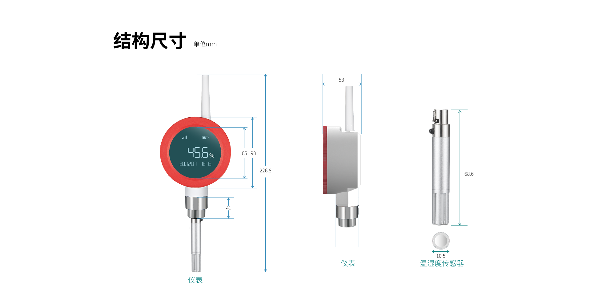 無(wú)線溫濕度儀表